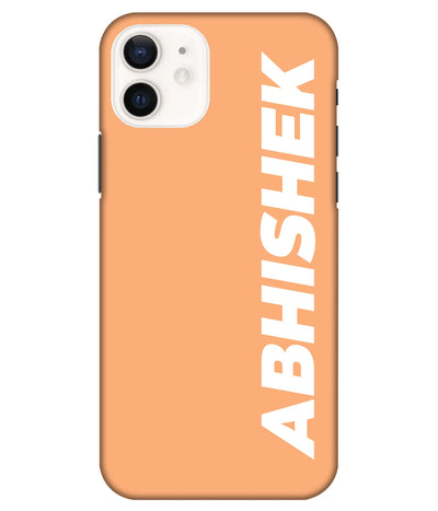 A product shot of a slim hard case with a customizable name.