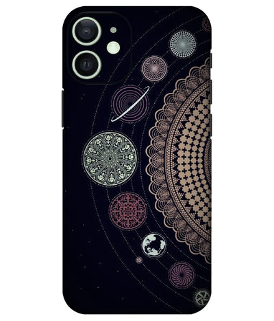 Image of a phone case featuring a mobile skin with a graphic design.