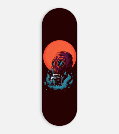 Mobile phone grip slider with a colorful design on a white background