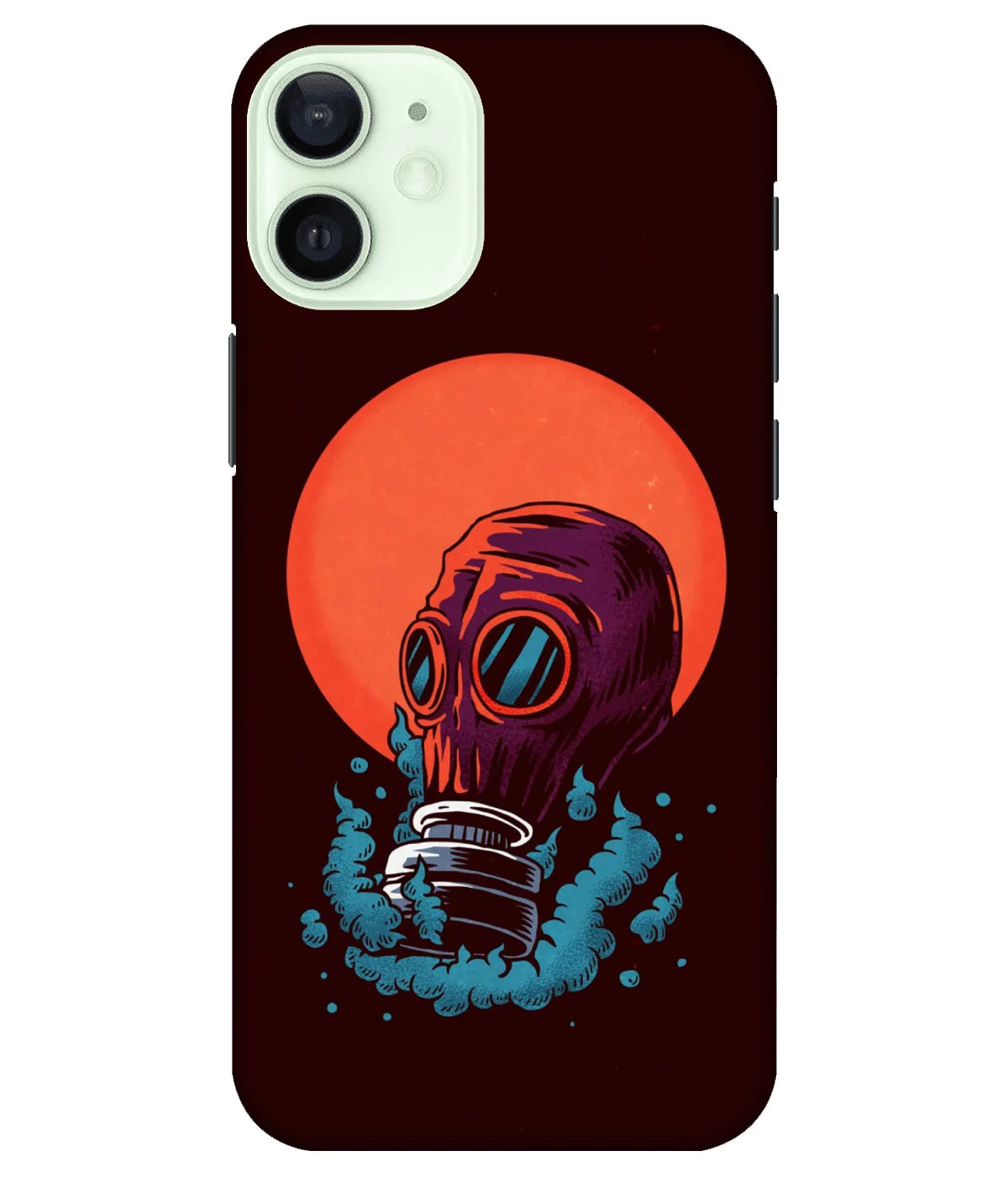 A product shot of a slim hard case with a colorful design.