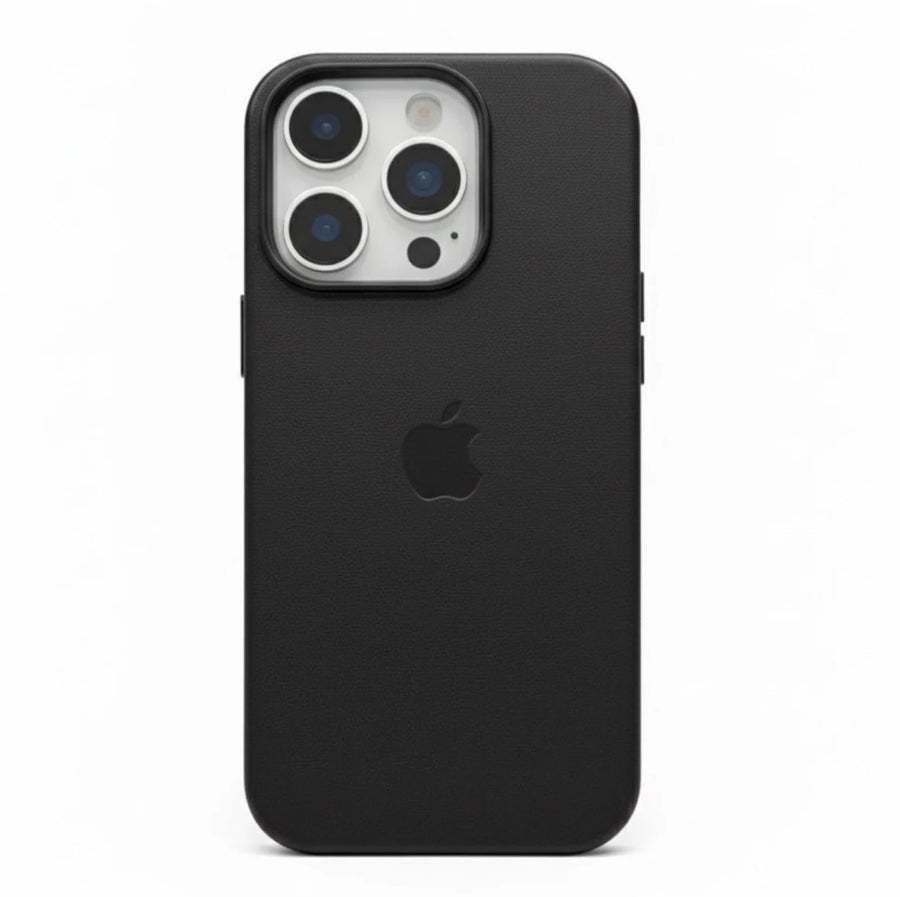 Premium Magsafe Leather Case For iPhone – Black