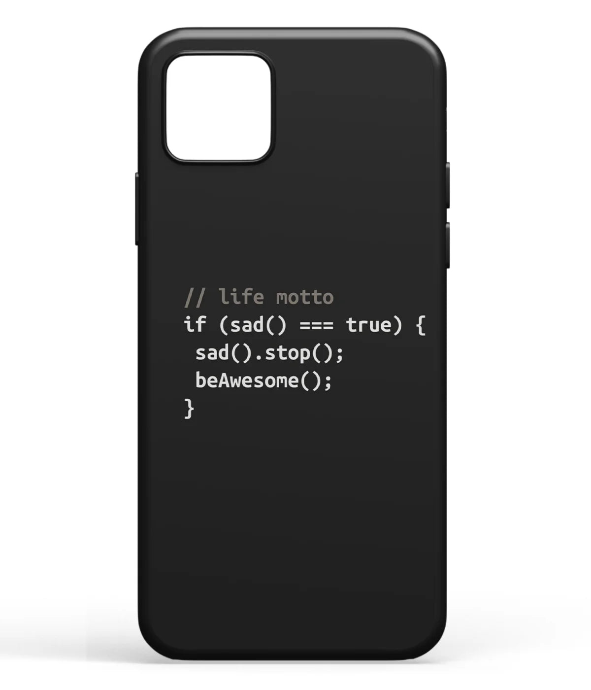 A front-on view of soft silicone phone case with a colorful design.
