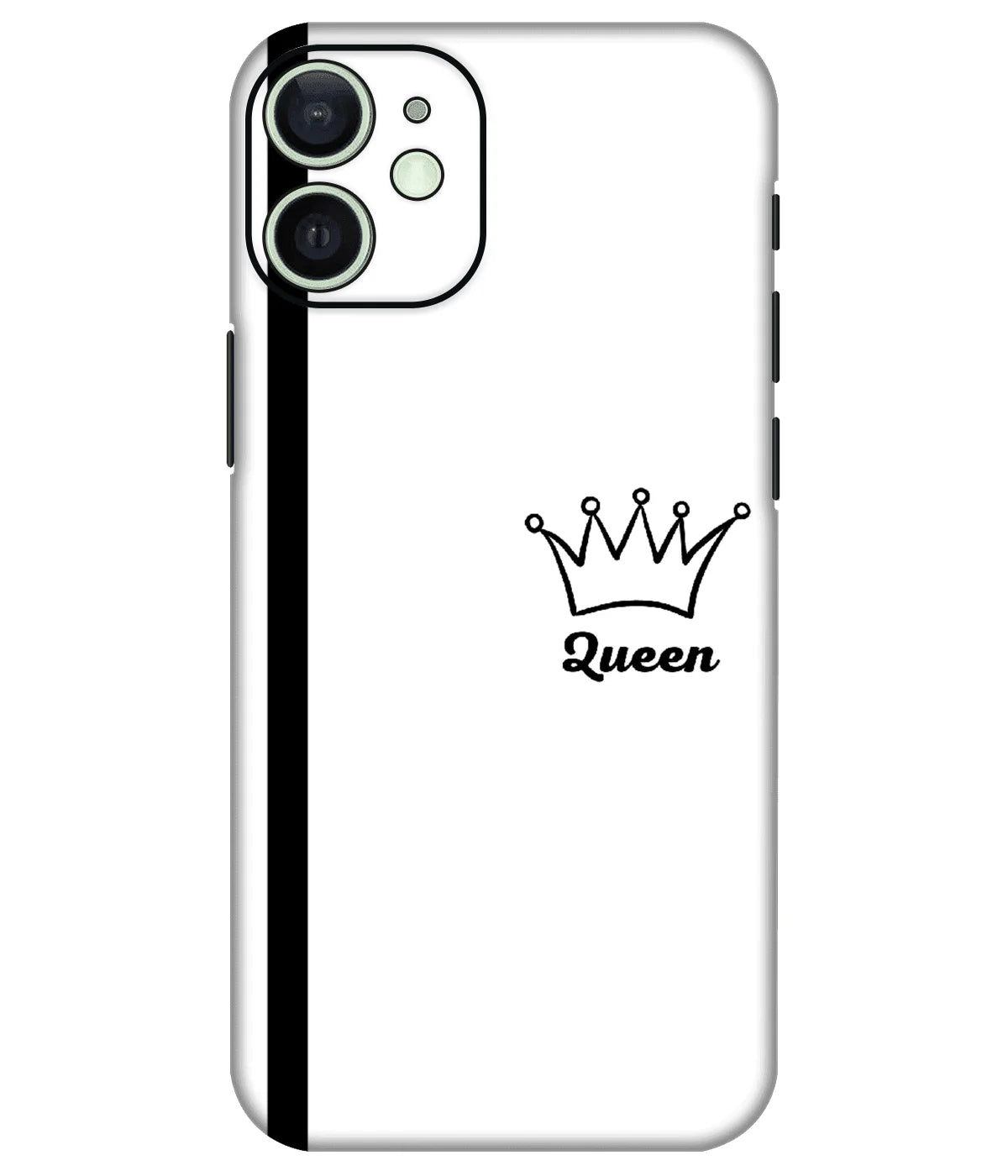 Image of a phone case featuring a mobile skin with a graphic design.