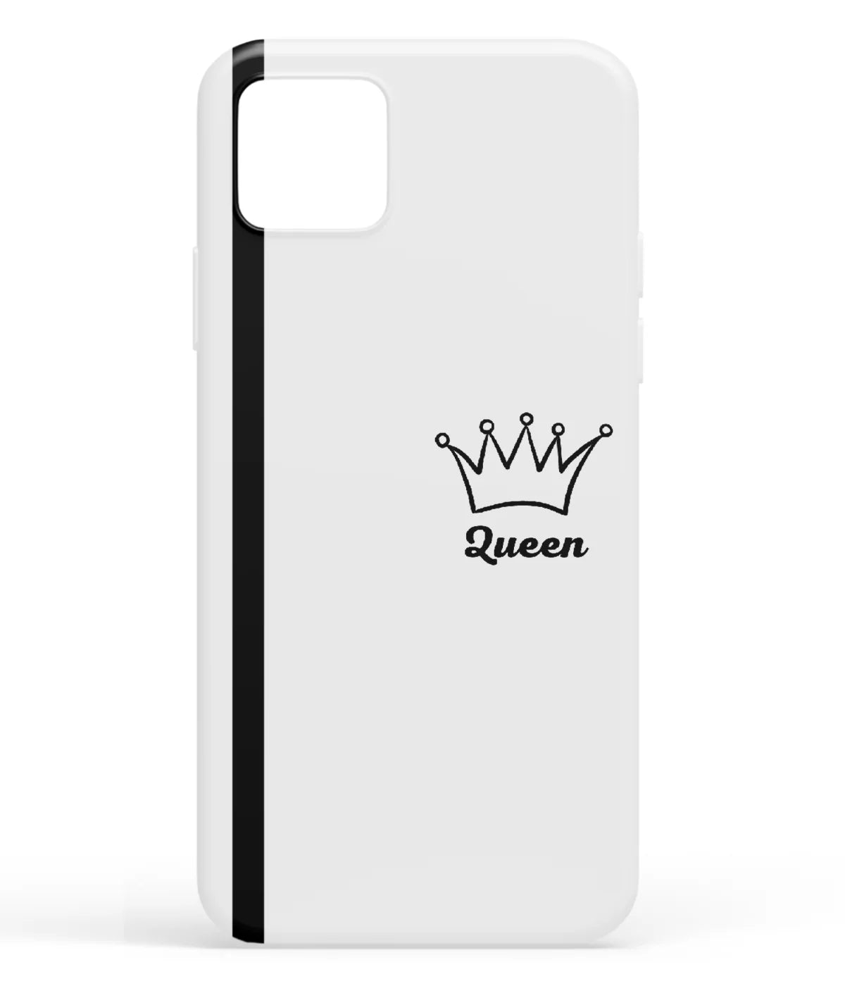 A front-on view of soft silicone phone case with a colorful design.