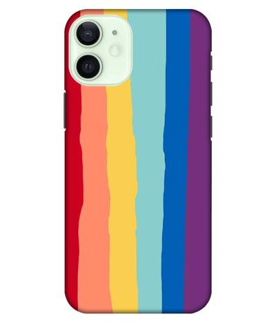 A product shot of a slim hard case with a colorful design.