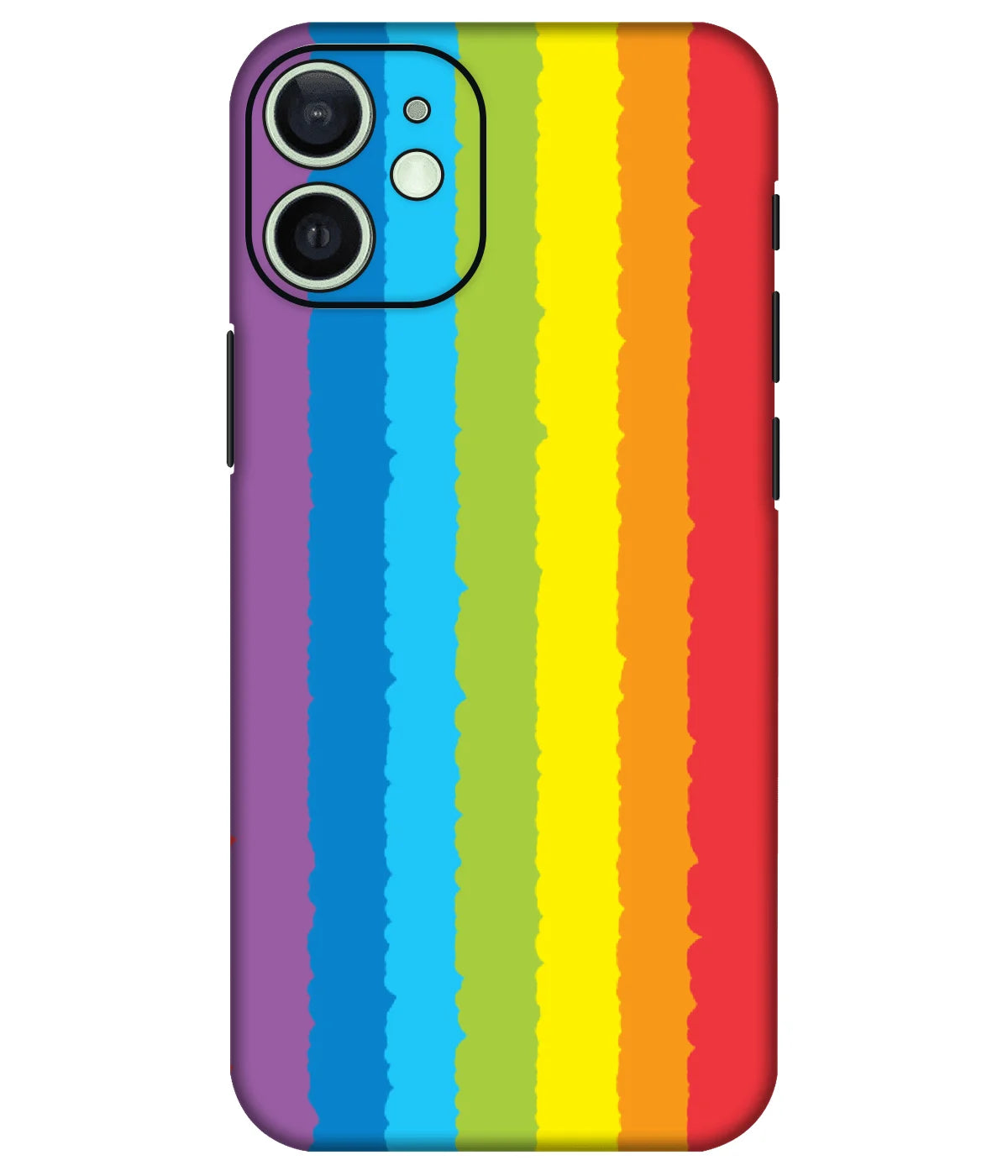 Image of a phone case featuring a mobile skin with a graphic design.