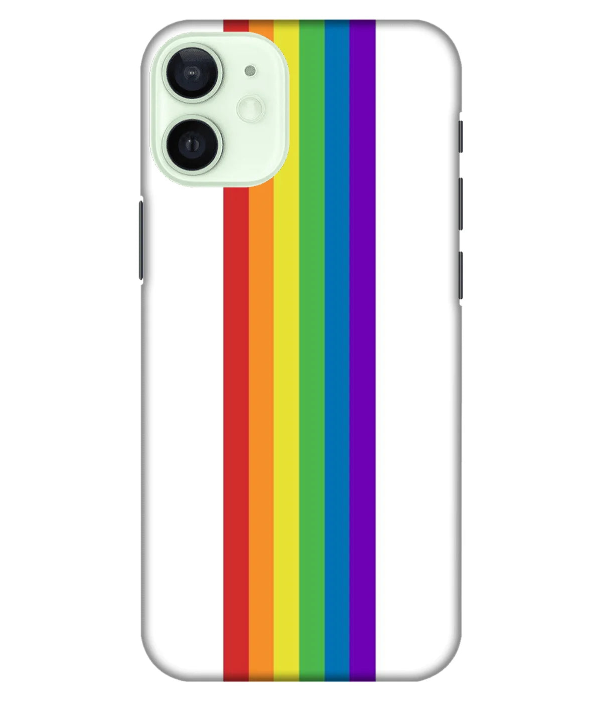 A product shot of a slim hard case with a colorful design.