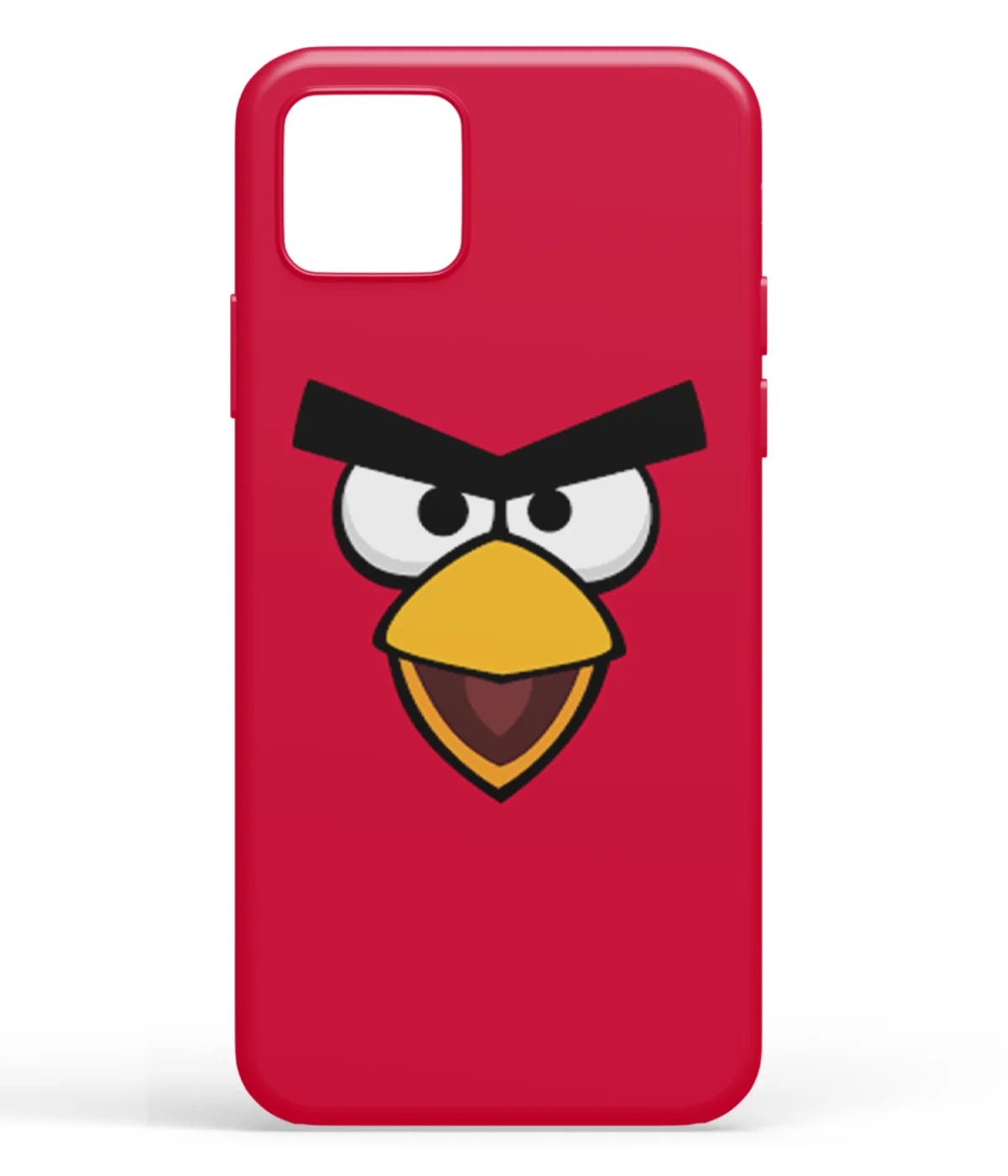 A front-on view of soft silicone phone case with a colorful design.