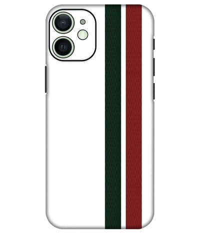 Image of a phone case featuring a mobile skin with a graphic design.