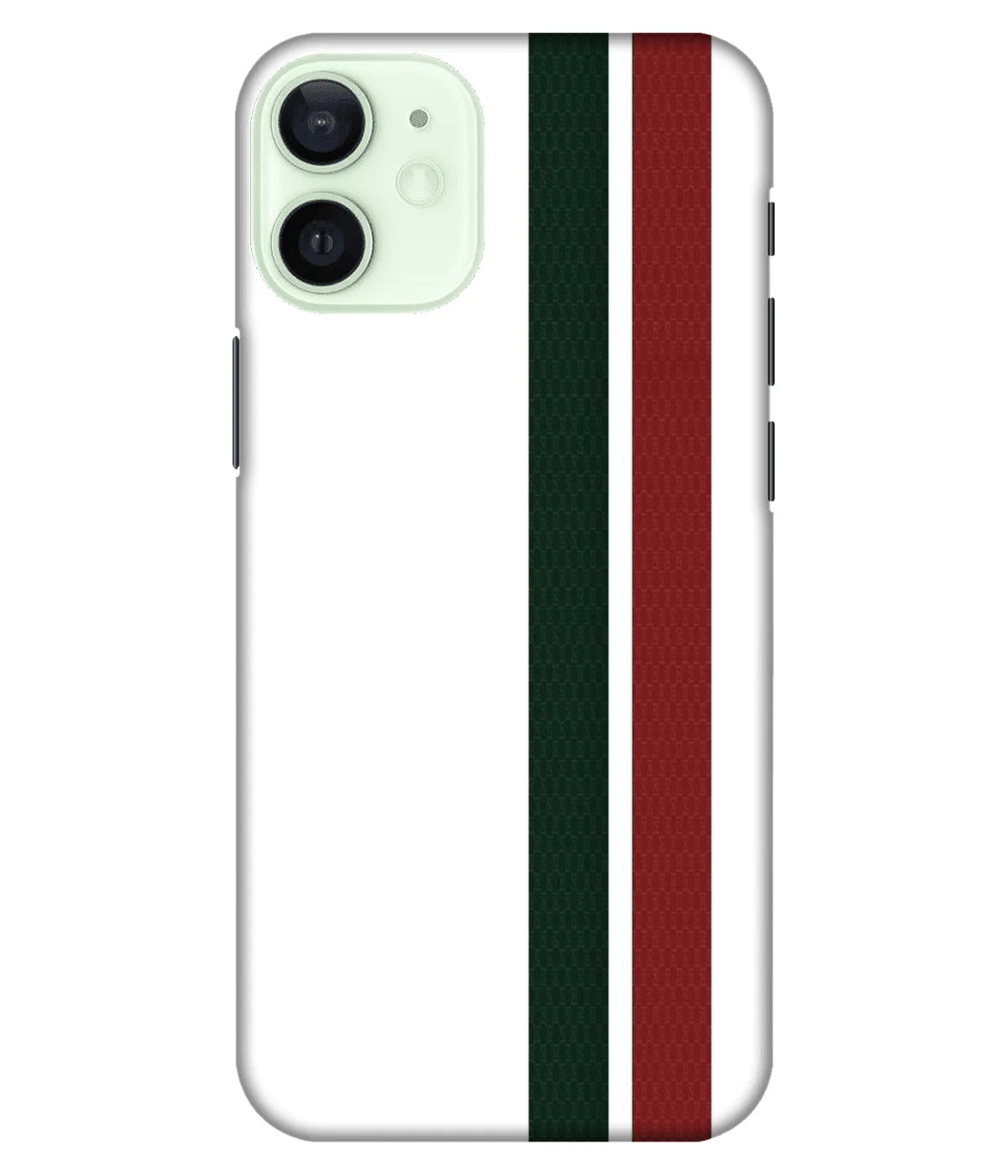 A product shot of a slim hard case with a colorful design.