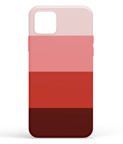A front-on view of soft silicone phone case with a colorful design.