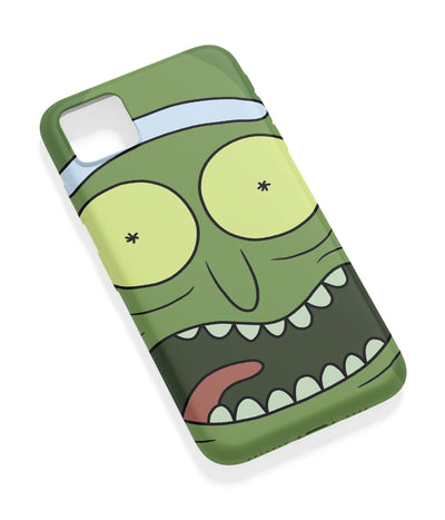 An angled view of a soft silicone case featuring a vibrant design.