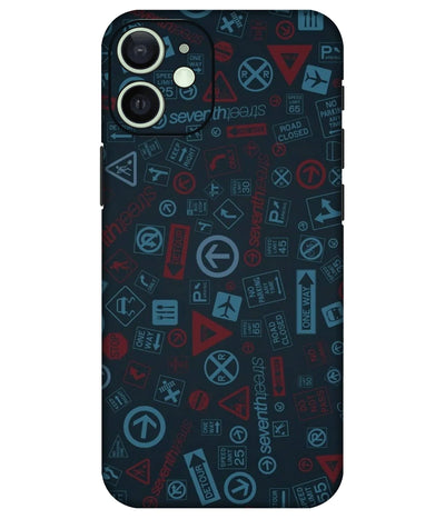 Image of a phone case featuring a mobile skin with a graphic design.