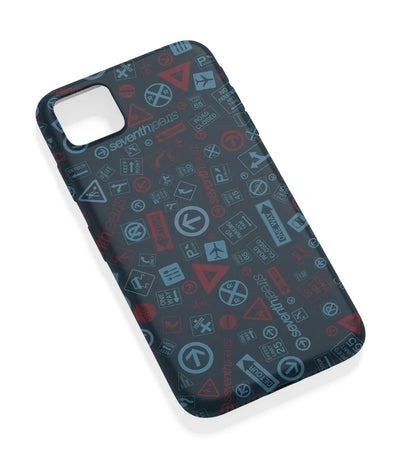 An angled view of a soft silicone case featuring a vibrant design.