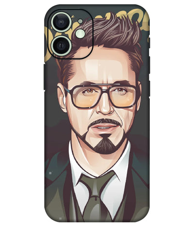 Image of a phone case featuring a mobile skin with a graphic design.