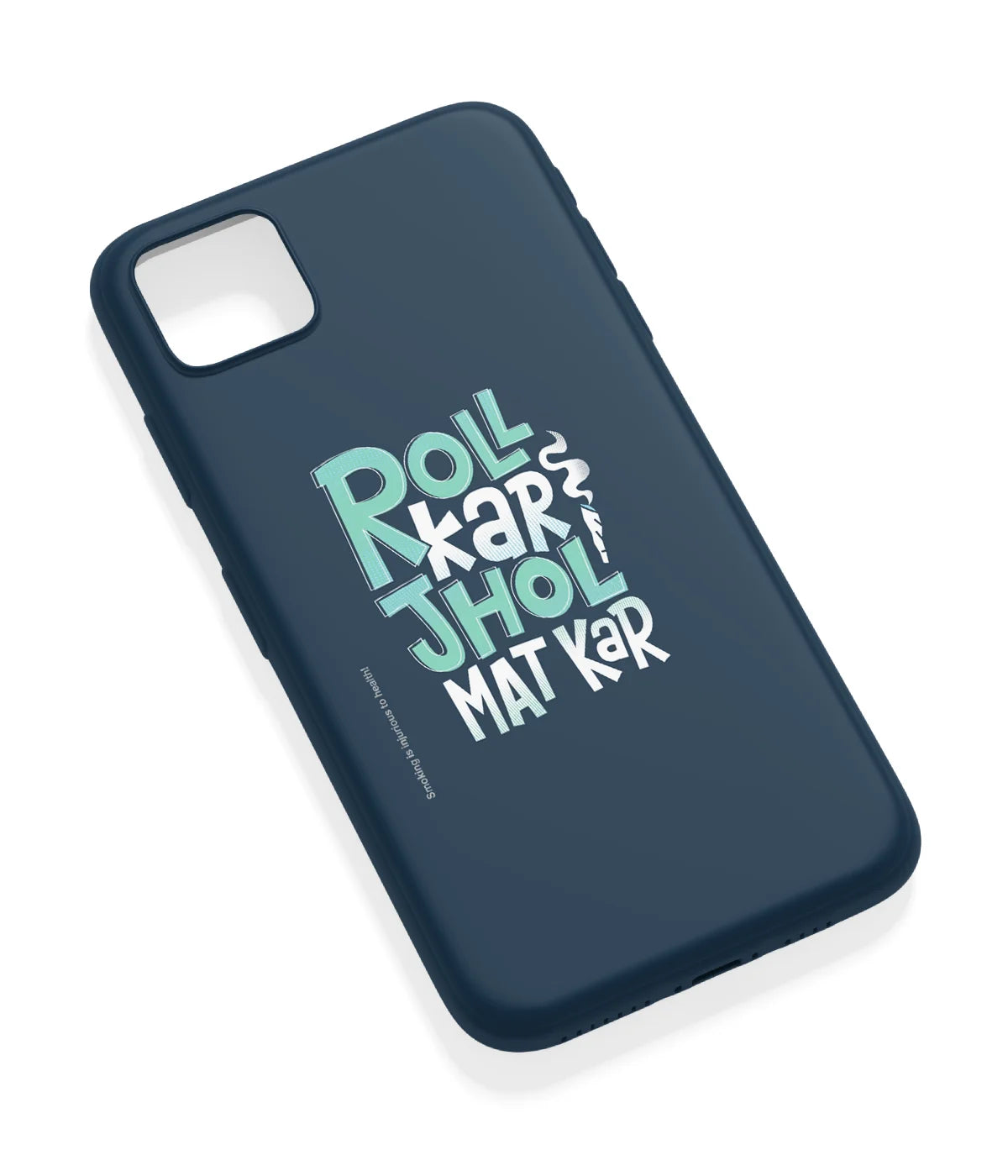 An angled view of a soft silicone case featuring a vibrant design.