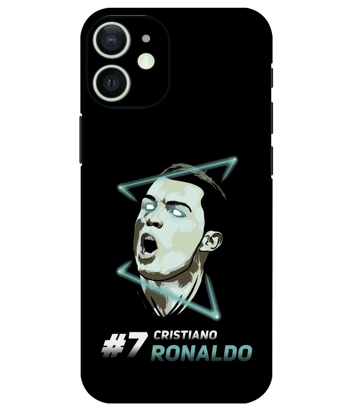 Image of a phone case featuring a mobile skin with a graphic design.