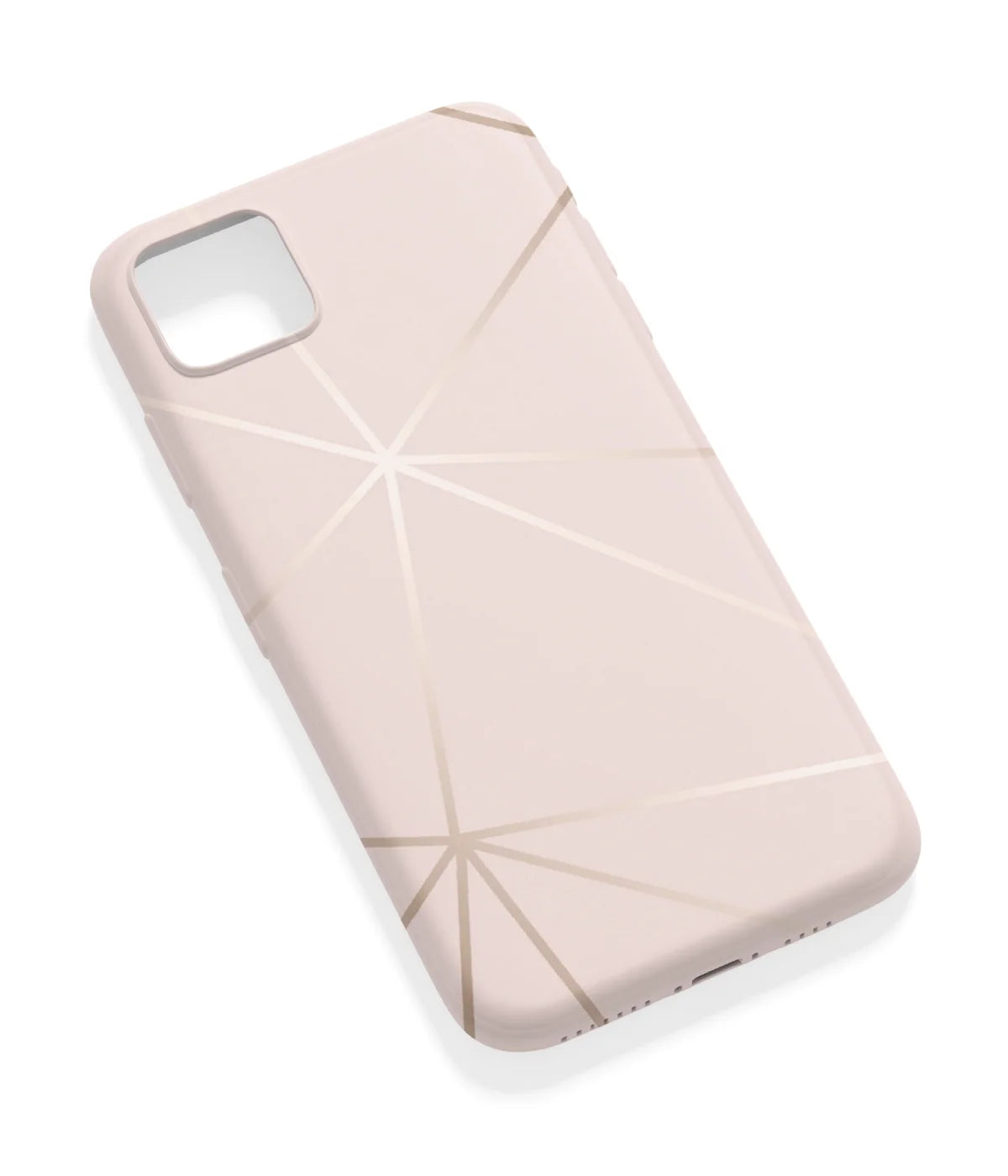 An angled view of a soft silicone case featuring a vibrant design.