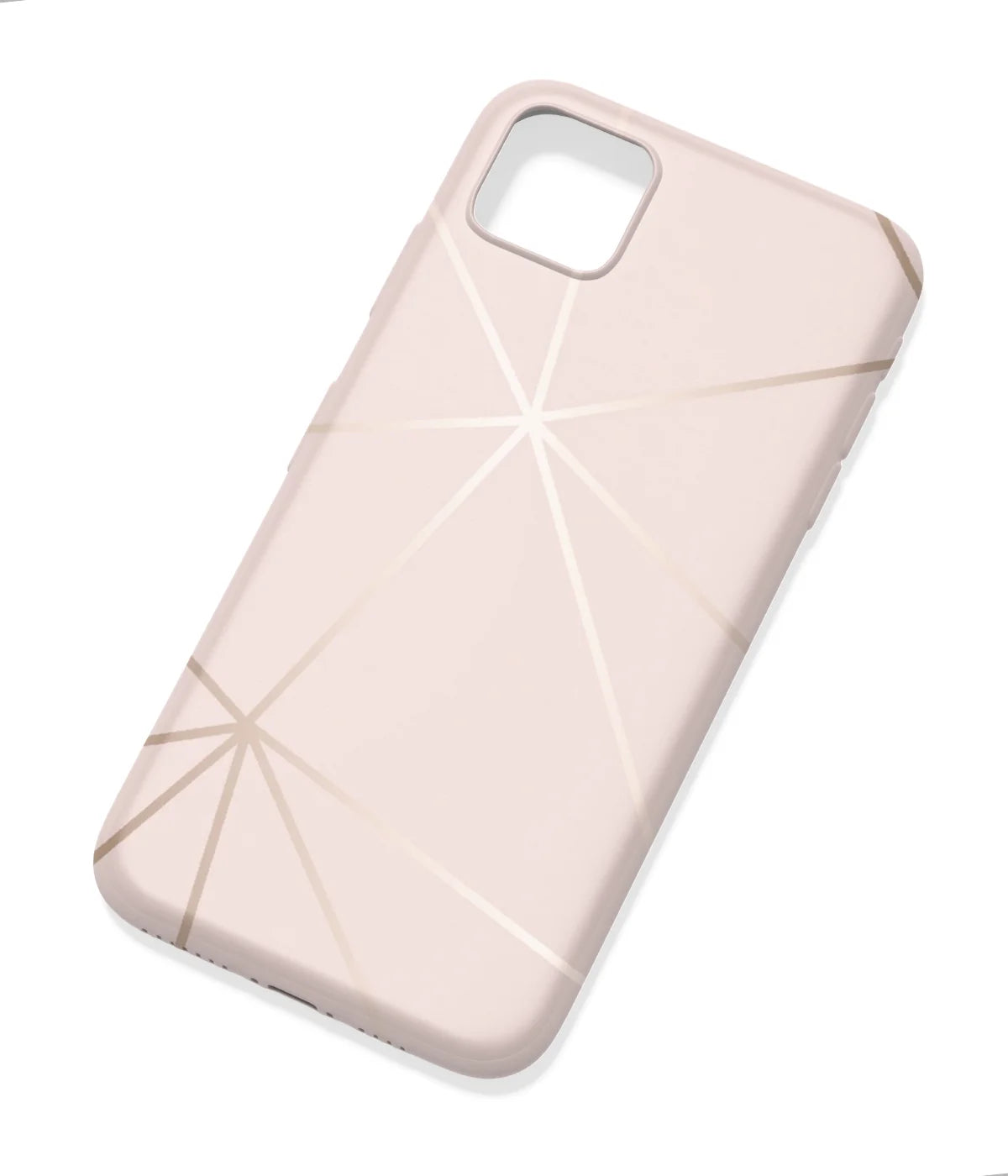 An angled view of a soft silicone case featuring a colorful design.