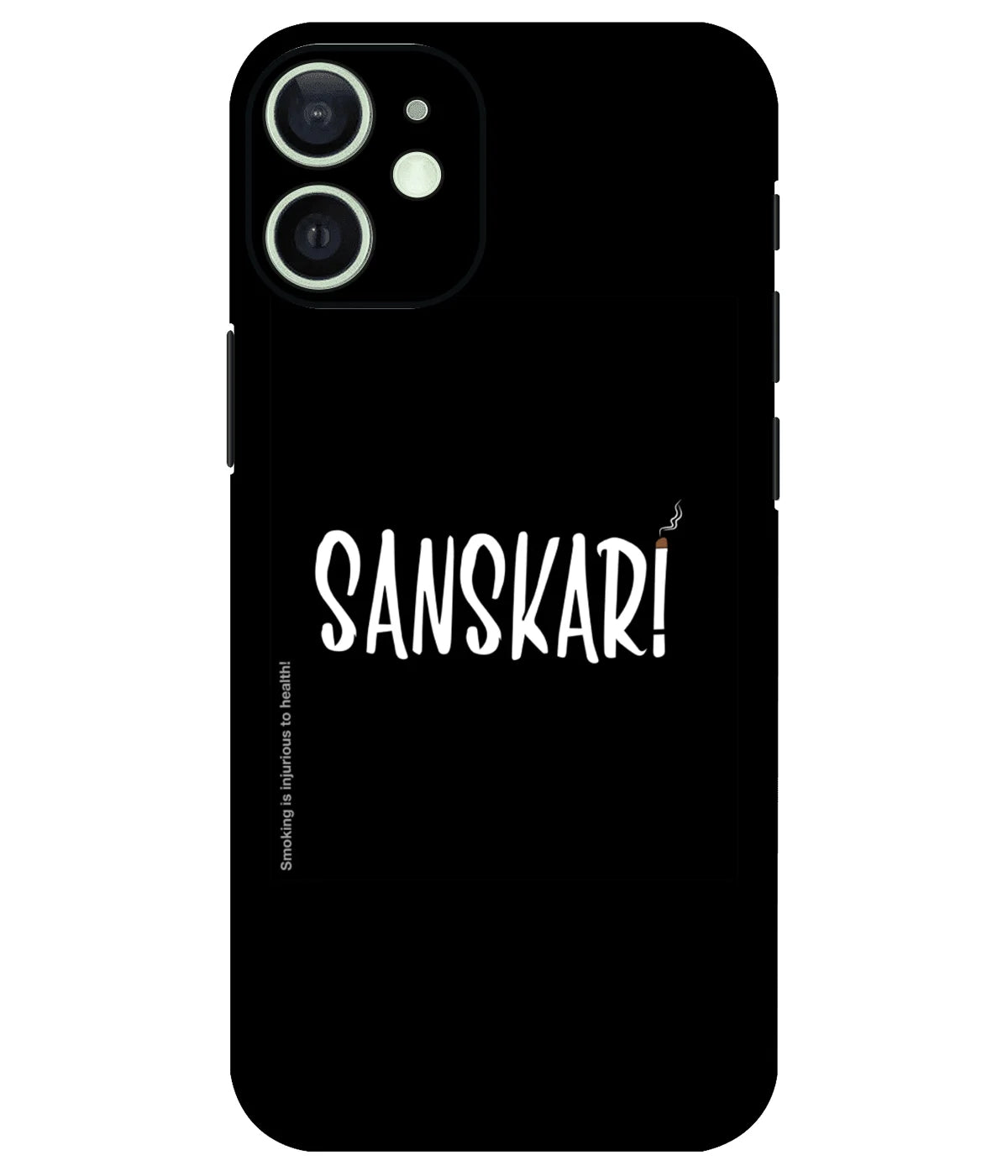 Image of a phone case featuring a mobile skin with a graphic design.