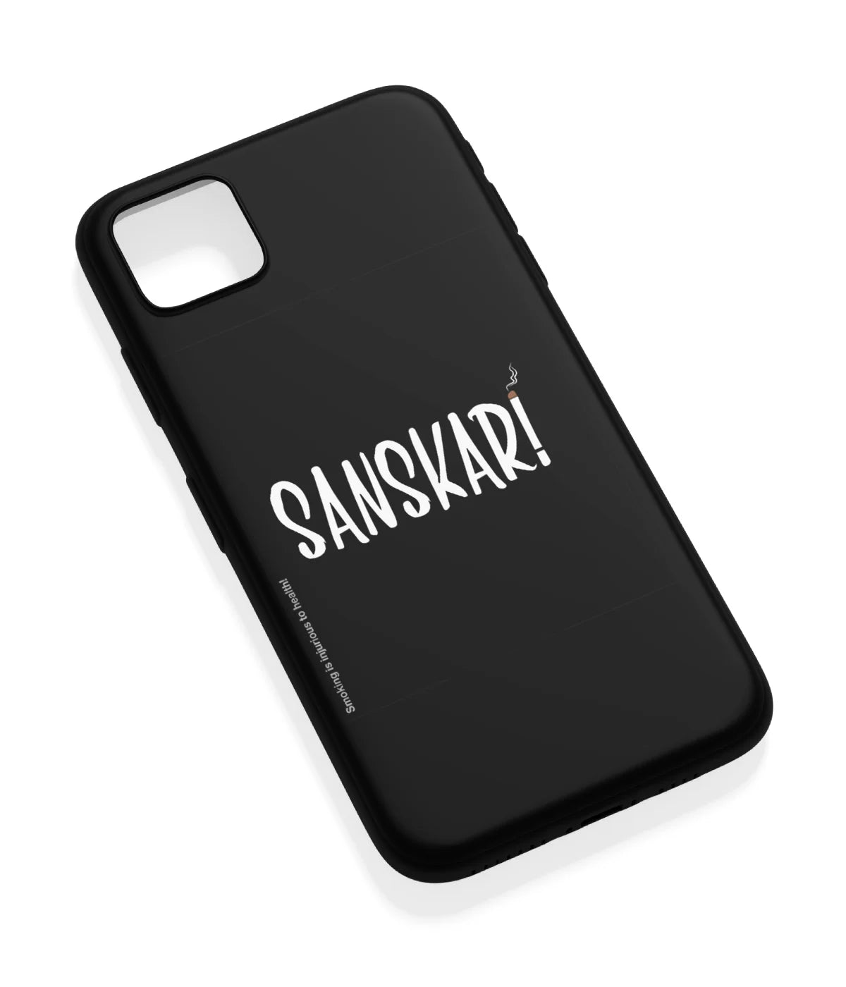An angled view of a soft silicone case featuring a vibrant design.