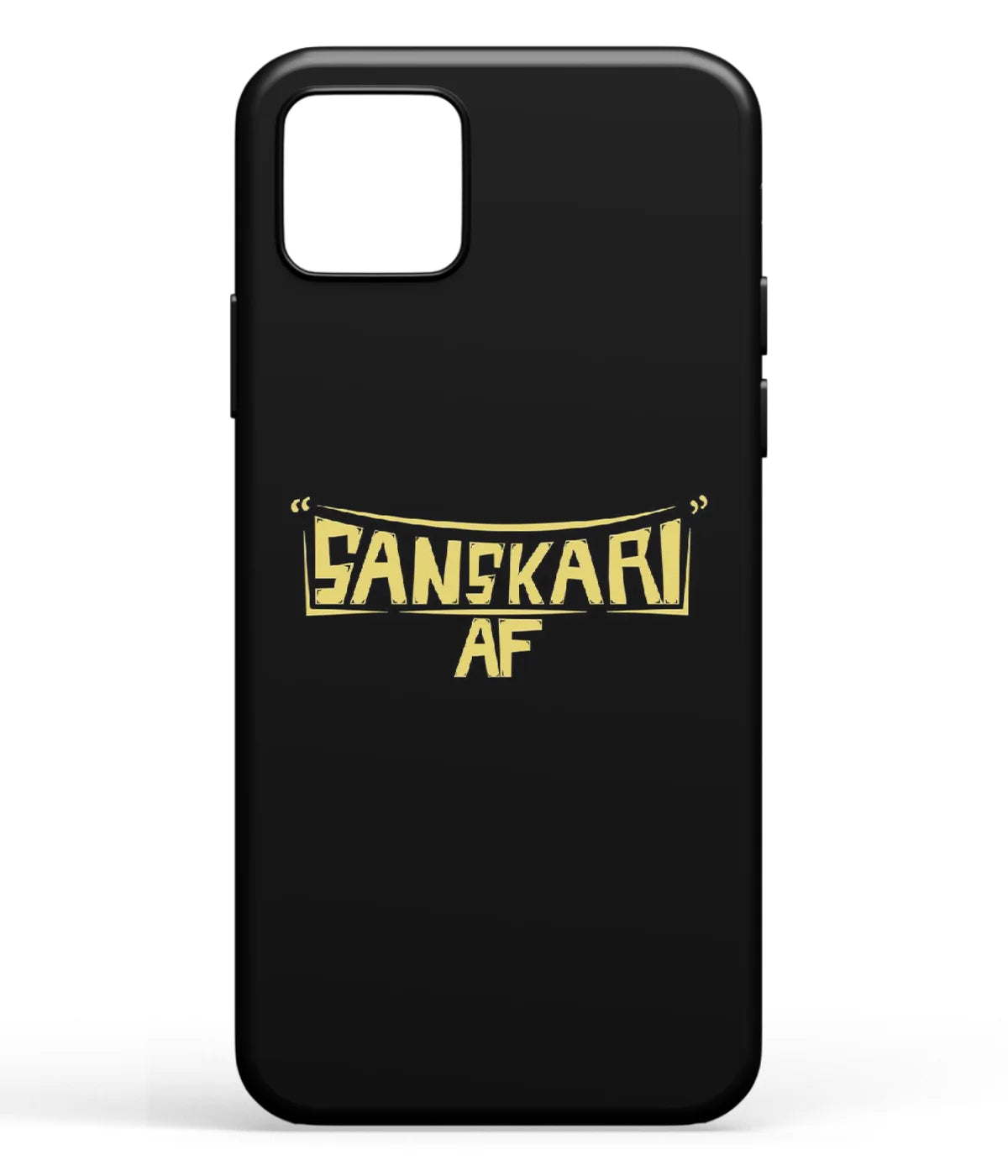 A front-on view of soft silicone phone case with a colorful design.