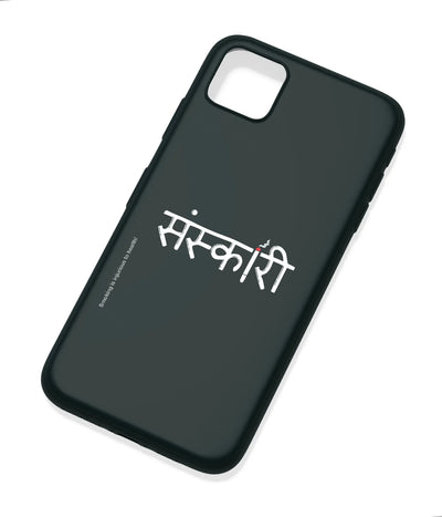 An angled view of a soft silicone case featuring a colorful design.