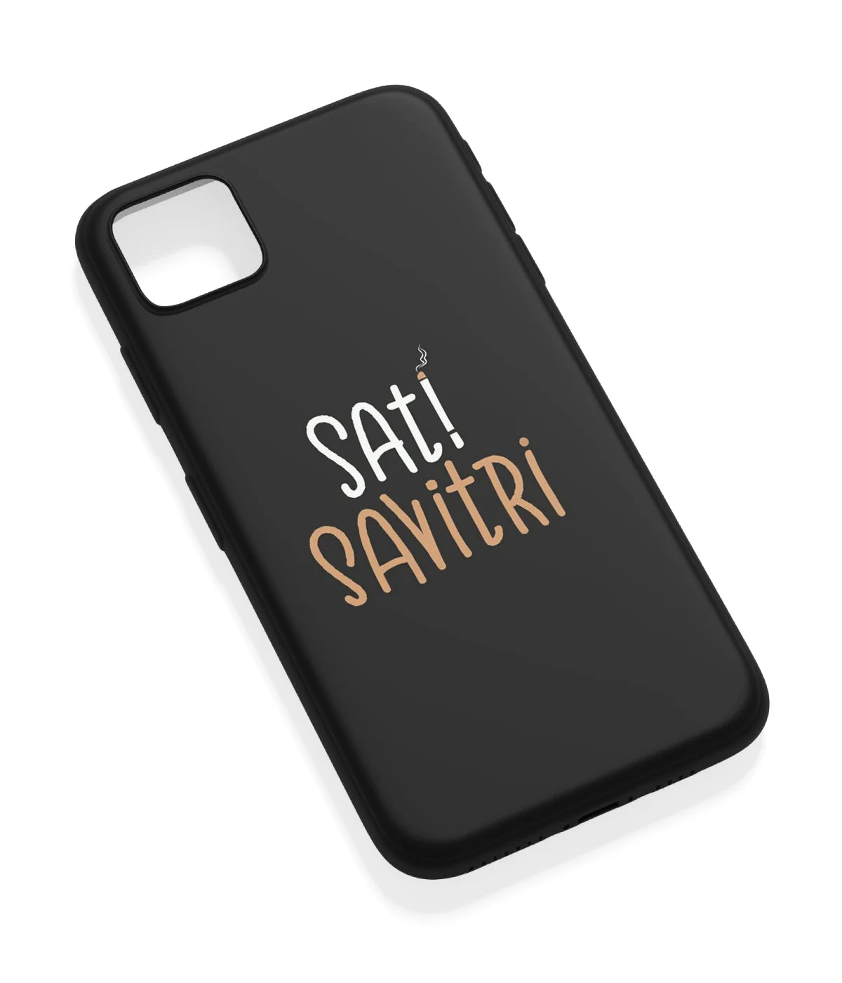An angled view of a soft silicone case featuring a vibrant design.