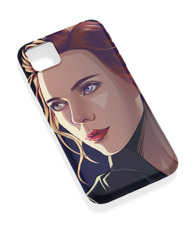 An angled view of a soft silicone case featuring a vibrant design.