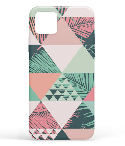 A front-on view of soft silicone phone case with a colorful design.