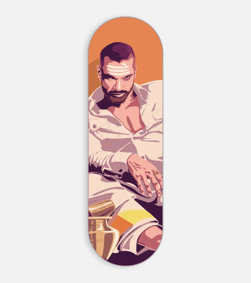 Shikhar Dhawan Artwork Phone Grip Slider