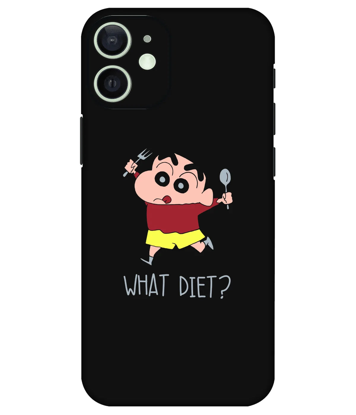 Image of a phone case featuring a mobile skin with a graphic design.