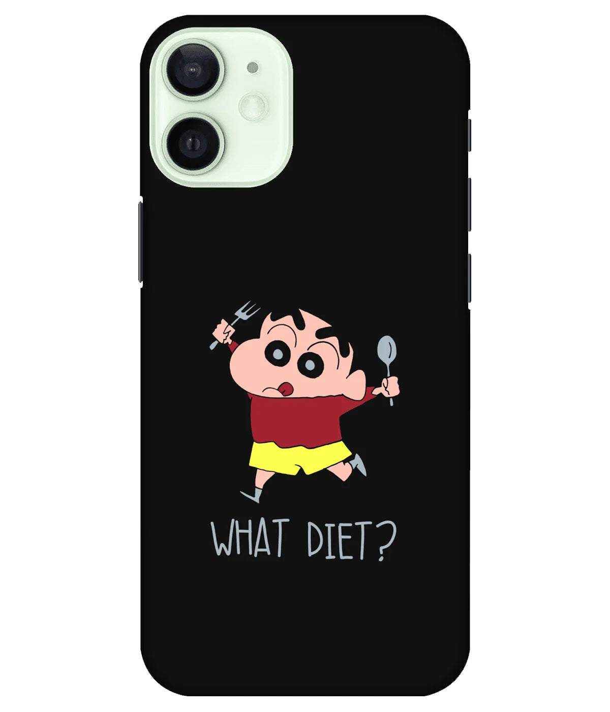 A product shot of a slim hard case with a colorful design.