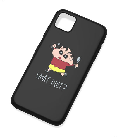 An angled view of a soft silicone case featuring a colorful design.