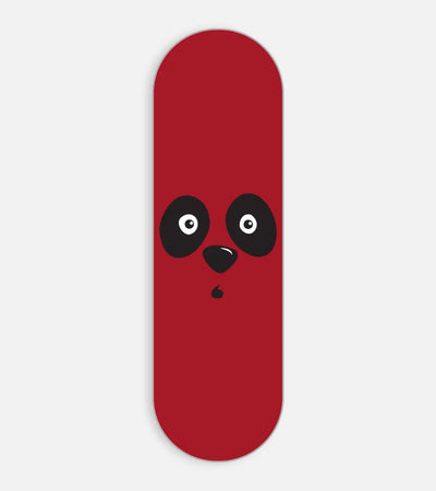 Mobile phone grip slider with a colorful design on a white background