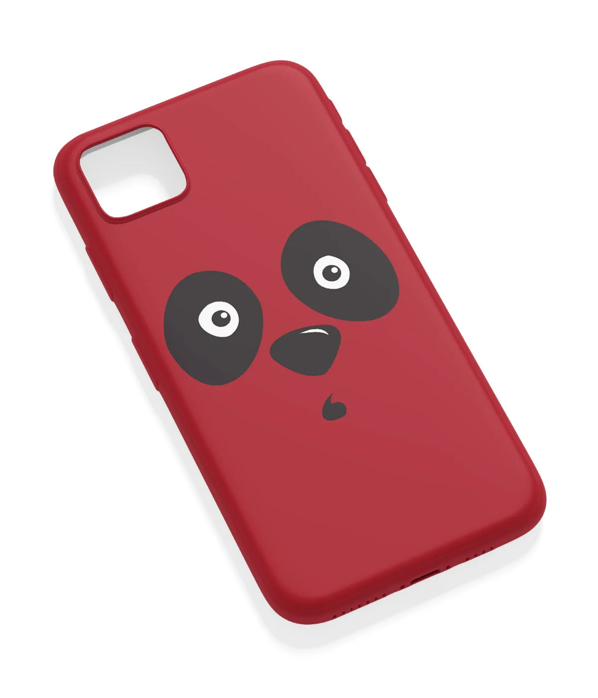 An angled view of a soft silicone case featuring a vibrant design.
