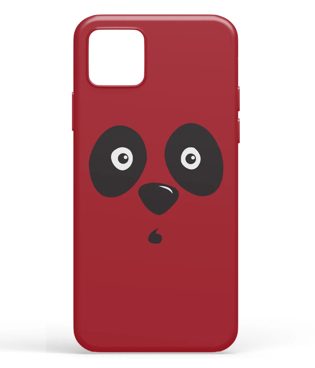 A front-on view of soft silicone phone case with a colorful design.