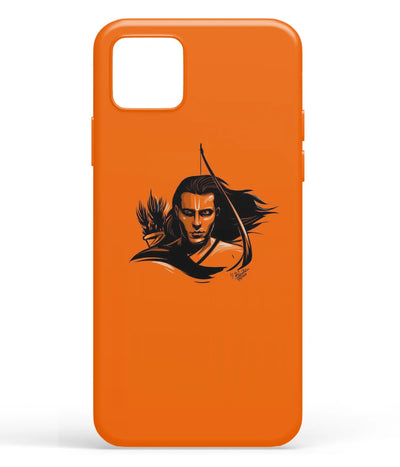 A front-on view of soft silicone phone case with a colorful design.