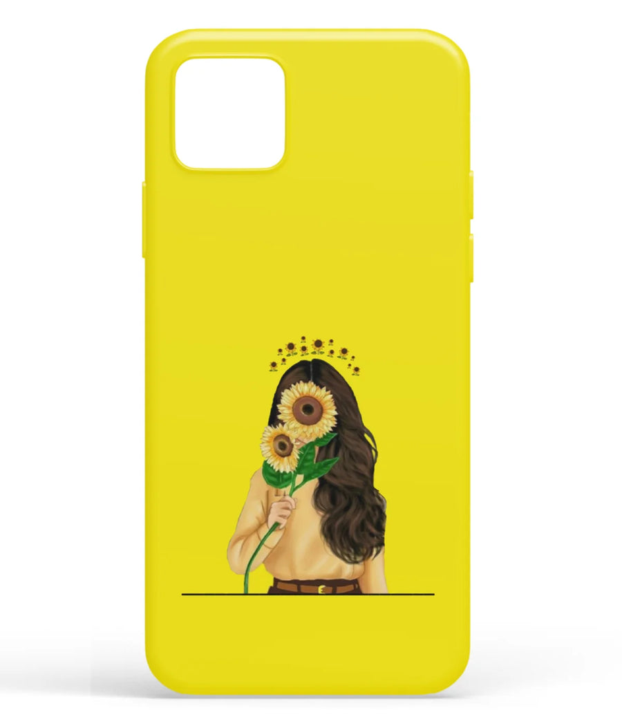 Shy Girl Artwork Soft Silicone Case