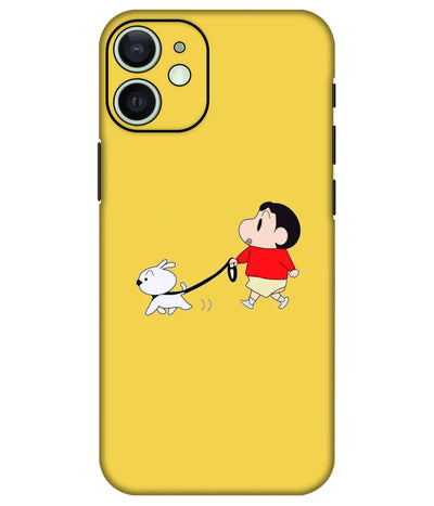 Image of a phone case featuring a mobile skin with a graphic design.