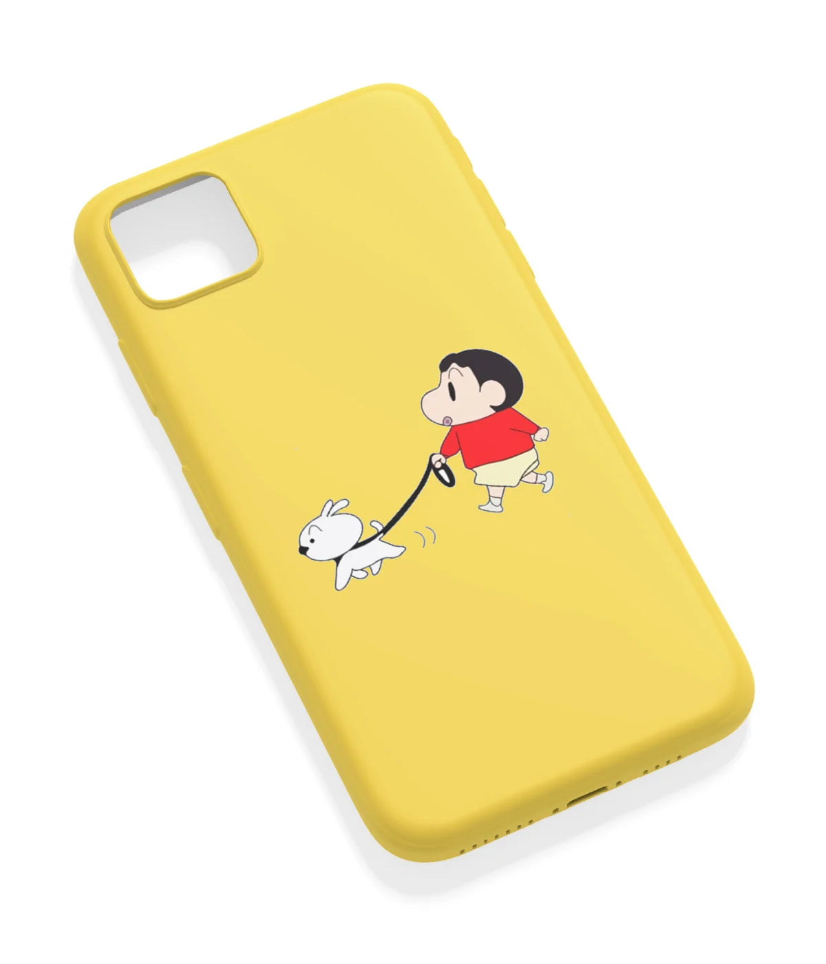 An angled view of a soft silicone case featuring a vibrant design.