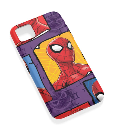 An angled view of a soft silicone case featuring a vibrant design.