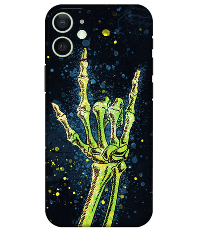 Image of a phone case featuring a mobile skin with a graphic design.