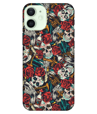 A product shot of a slim hard case with a colorful design.