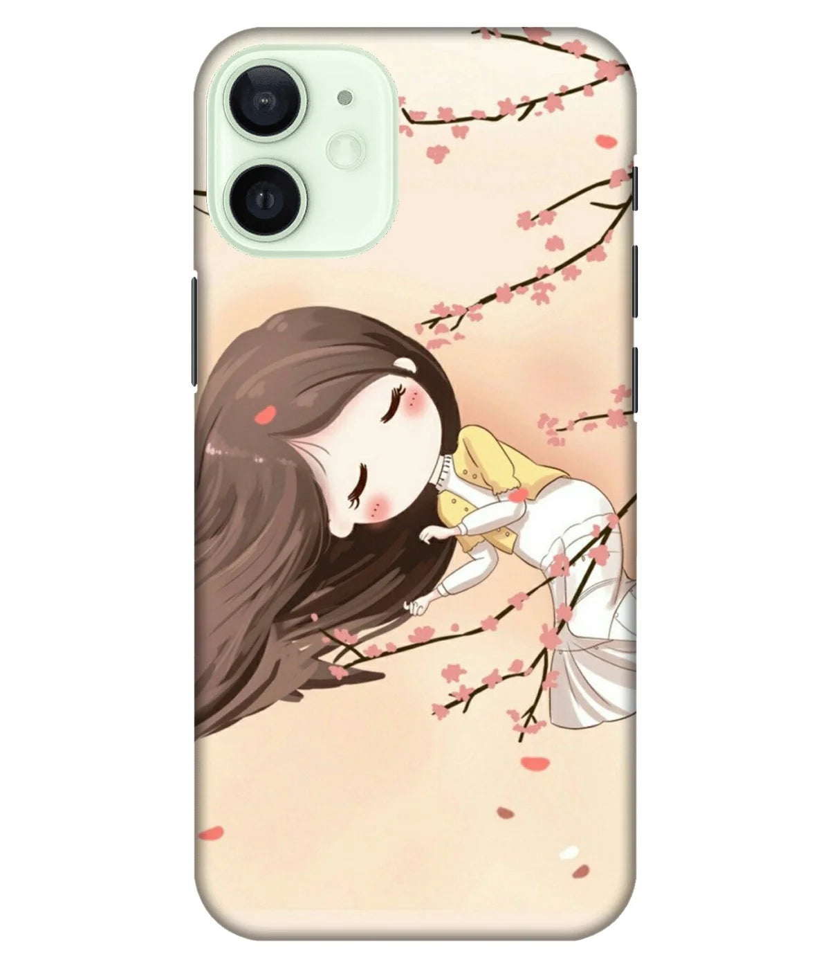 A product shot of a slim hard case with a colorful design.