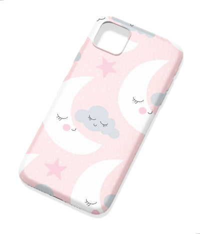 An angled view of a soft silicone case featuring a colorful design.