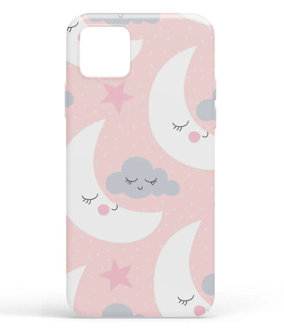 A front-on view of soft silicone phone case with a colorful design.
