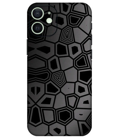 Image of a phone case featuring a mobile skin with a graphic design.