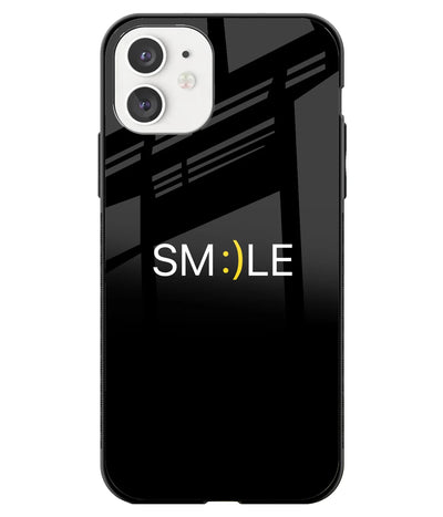 A front-on view of a glass phone case with a colorful design.
