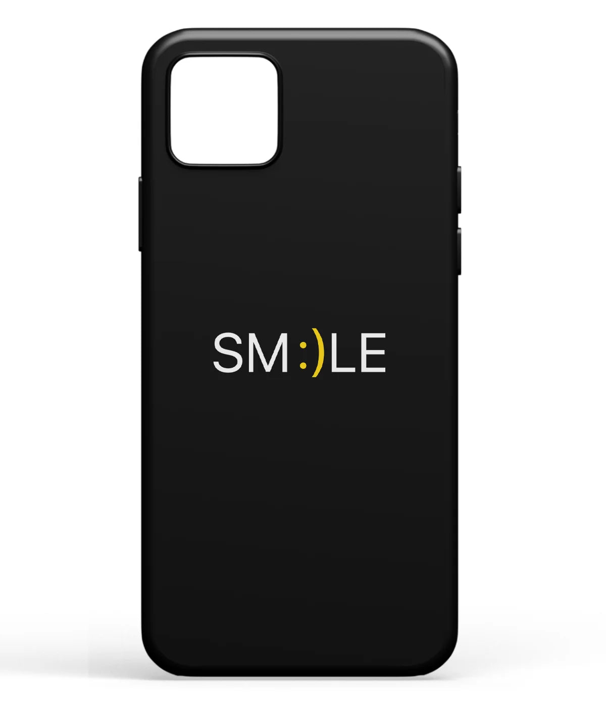 A front-on view of soft silicone phone case with a colorful design.